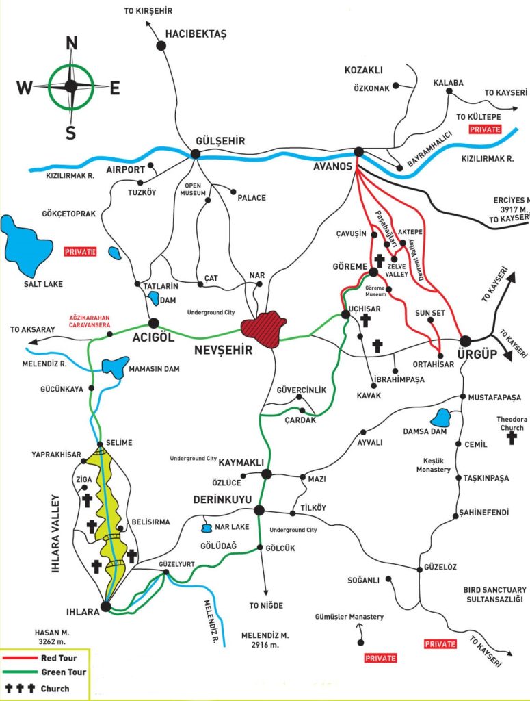 Cappadocia Map