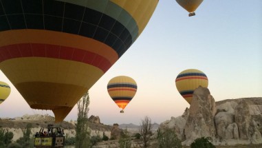 Where are hot air balloon flights in Cappadocia?