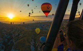 Flying Cappadocia hot air balloon